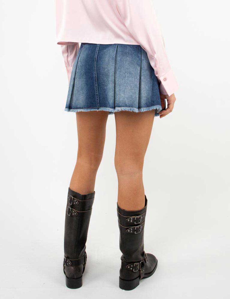 Falda Mini Denim Mujer Icono