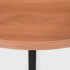 Mesa de Comedor Redonda Roca Capitolio 100cm Canela Negro