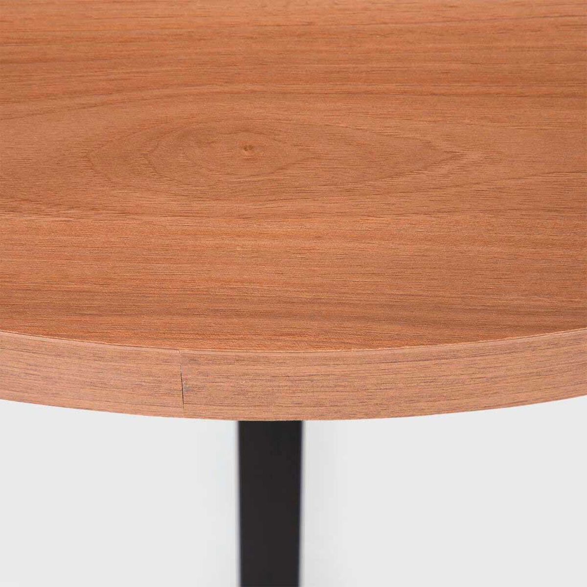 Mesa de Comedor Redonda Roca Capitolio 100cm Canela Negro
