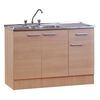 Mueble de Cocina Mobikit Kit 120 Derecho Beige 1 Cajones 3 Puertas