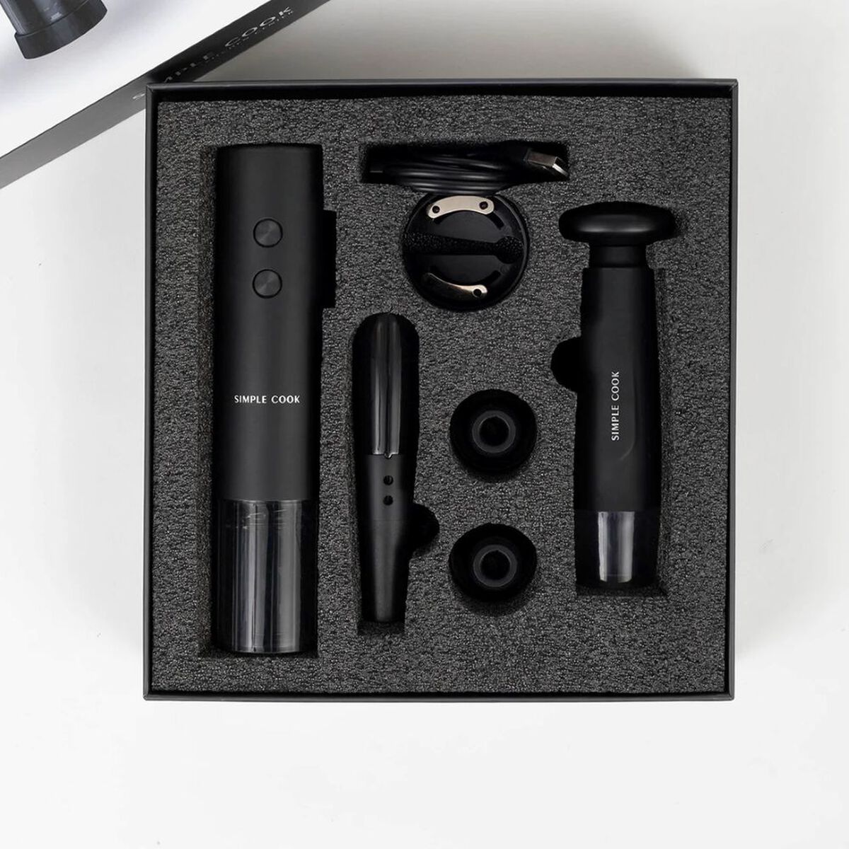 Descorchador de vinos Recargable Simple Cook Grand Full black