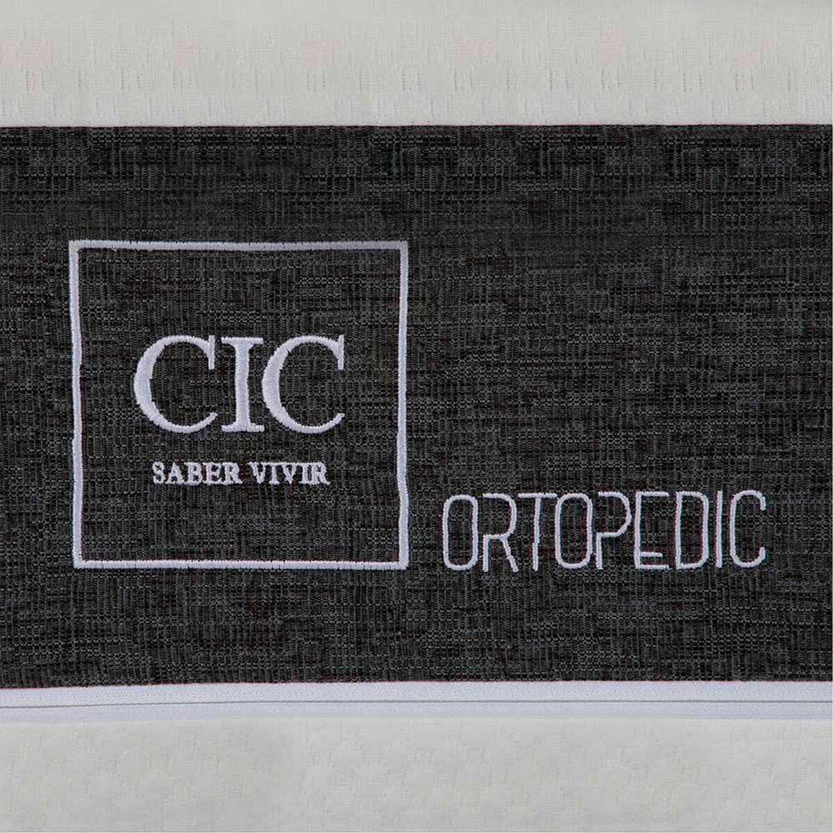 Cama Europea CIC 1,5 Plazas Ortopedic + Respaldo Munich Mostaza