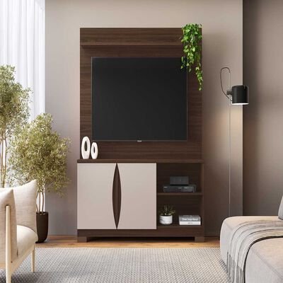 Centro Entretenimiento Almore Budapest Hasta 70" Café y Off White