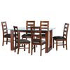 Juego de Comedor Latam Home Pamplona Murcia 6 Sillas Lino Beige