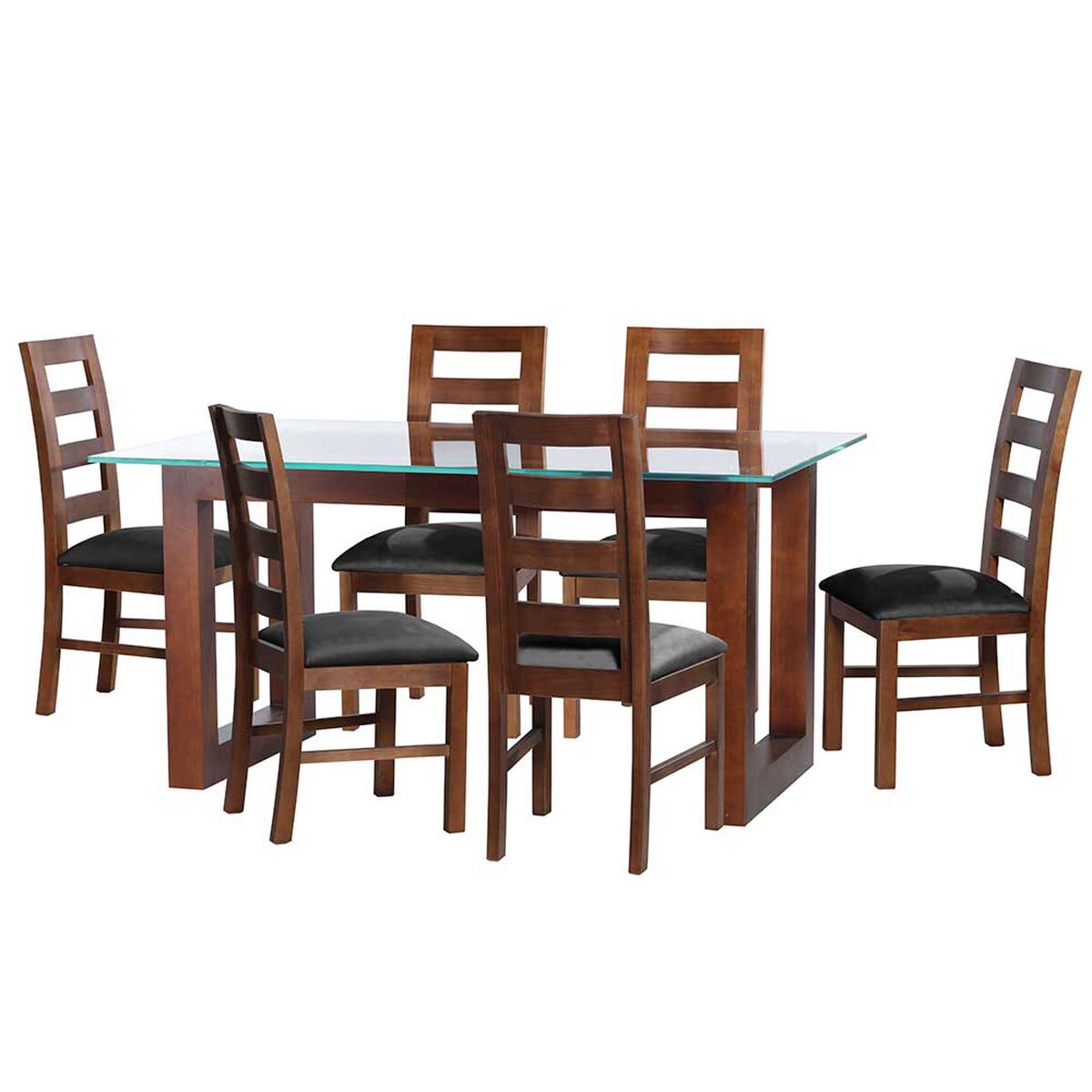Juego de Comedor Latam Home Pamplona Murcia 6 Sillas Lino Beige