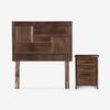 Boxet Rosen 1,5 Plazas UpLine + Respaldo + Velador Dolce