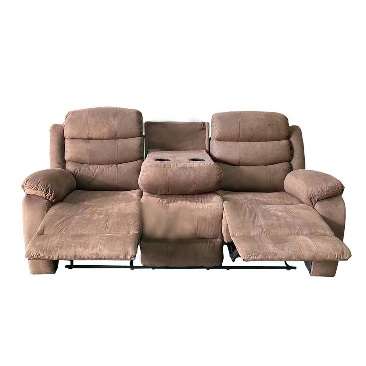 Casanova Sofá Reclinable York 3 cuerpos Café 206 x 100 cm
