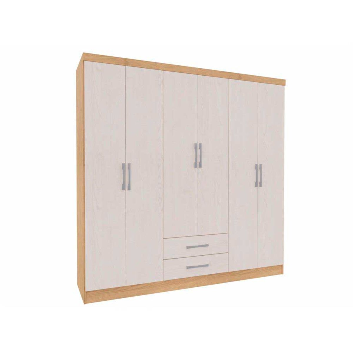 Closet Yardas Isabela 6 Puertas 2 Cajones Bicolor