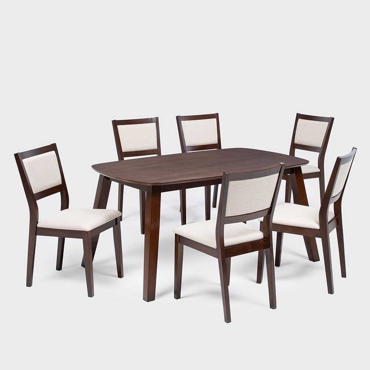 Juego de Comedor Exit Chester 6 Sillas Marrón