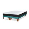 Cama Europea Latam Home 2 Plazas Zen Roller Turquesa