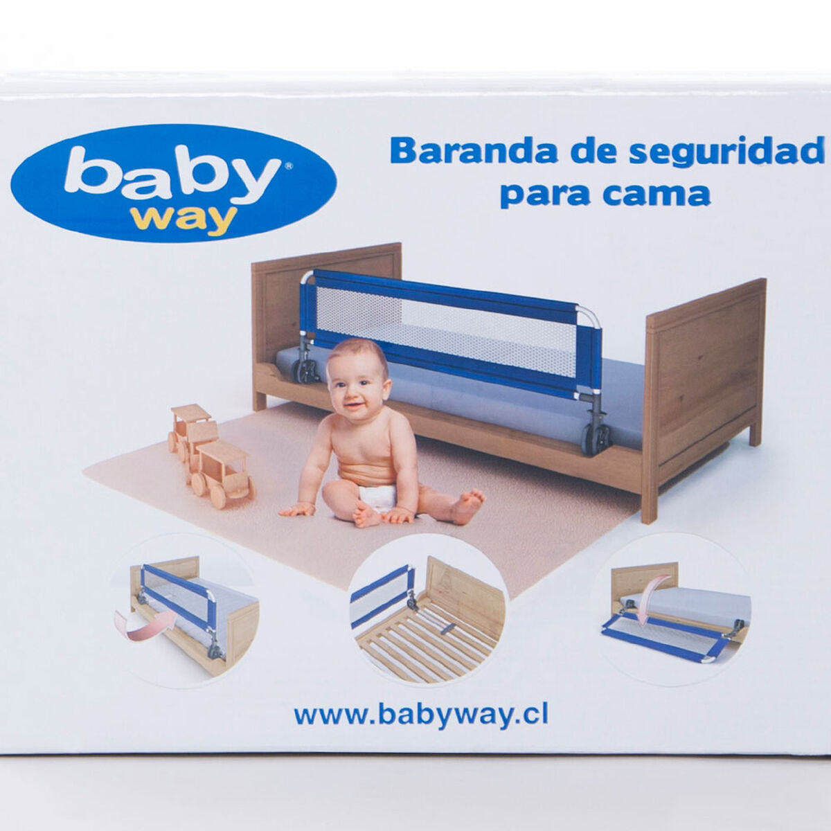 Baranda de Seguridad de Cama Azul Baby Way