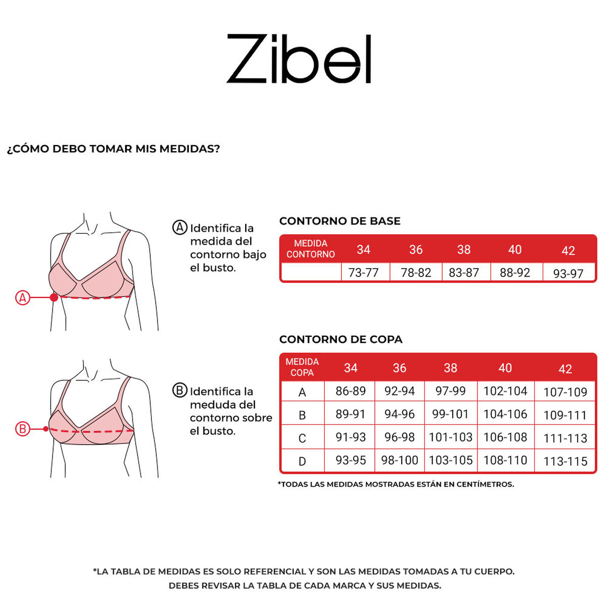 Pack 2 Sosténes Copa C Mujer Zibel