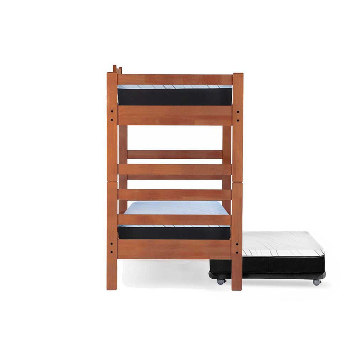 Camarote Triple Latam Home 1 Plaza Zen + Colchón Top Foam Negro