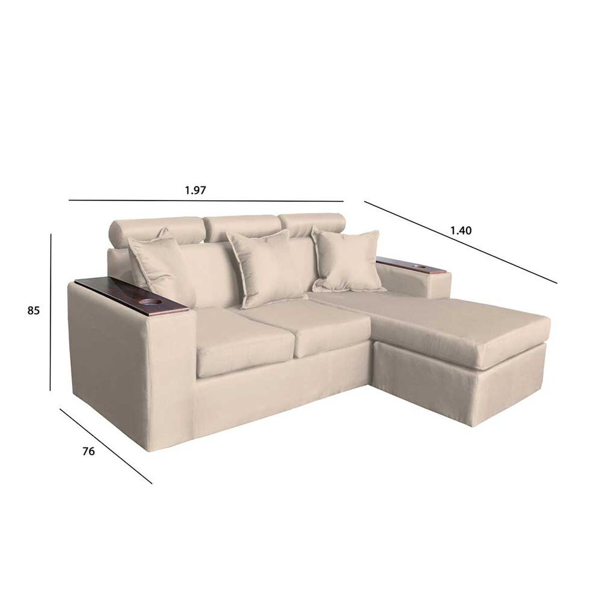 Modular Muebles MYM Heytan 5 Personas Beige
