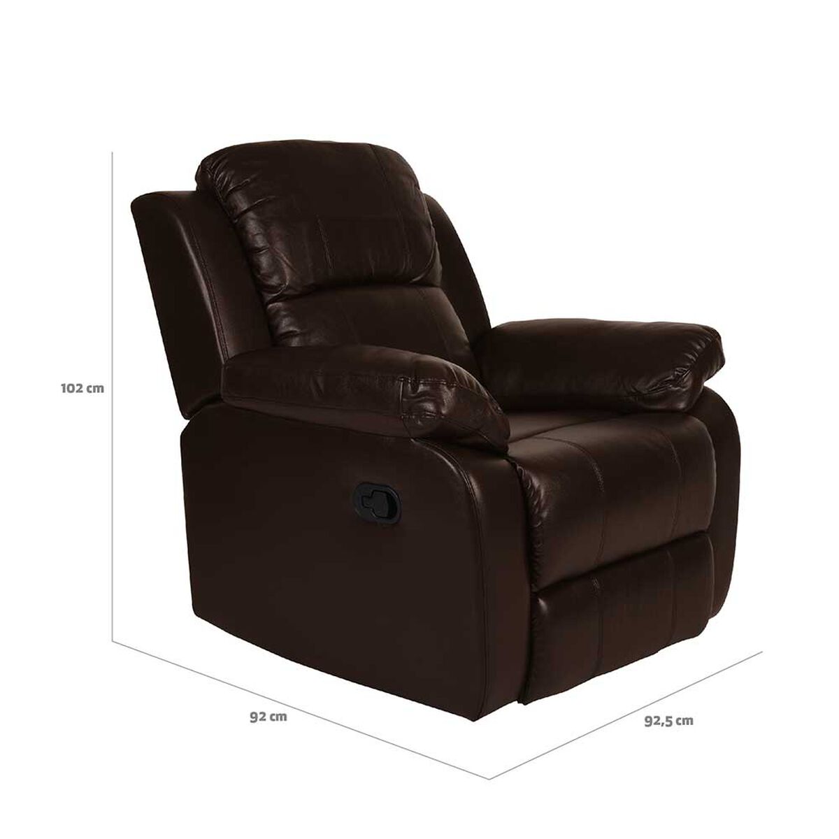 Juego de Living Reclinable CIC Valencia 3C+1C + Seccional Andaluc&iacute;a 5C Caf&eacute; Chocolate