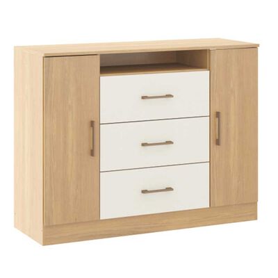 Cómoda Exit 32TVROBE 3 Cajones 2 Puertas Roble Berige