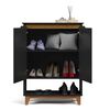 Cómoda Zapatera Onessta Hall 2 Puertas Negro