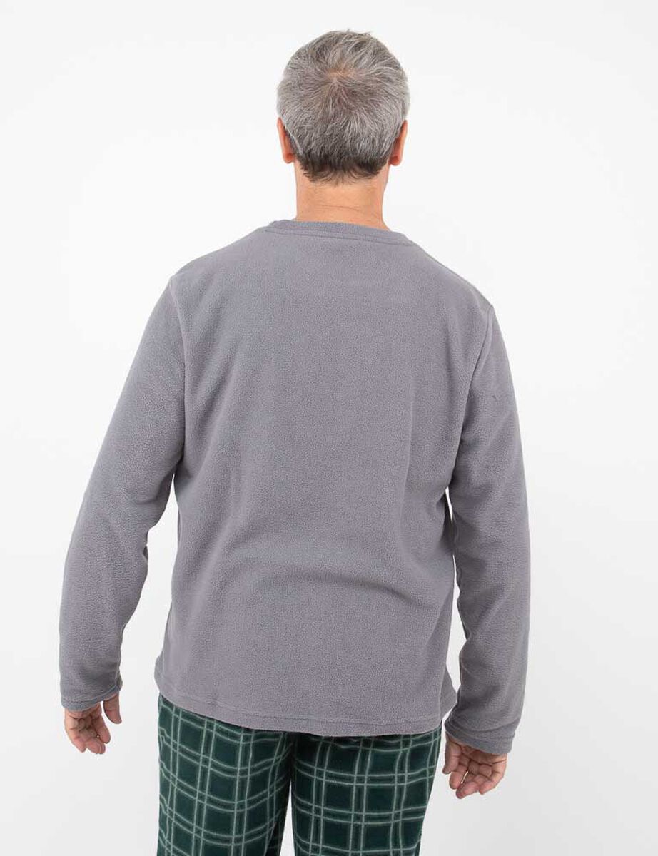 Pijama Larga Polar Manga Larga Hombre Portman Club