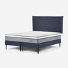 Cama Europea Rosen Base Dividida King Indie + Respaldo Maurice