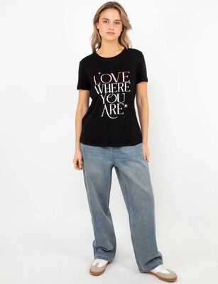 Imagen 2 del producto Polera Con Estampado Manga Corta Mujer Icono Color-1