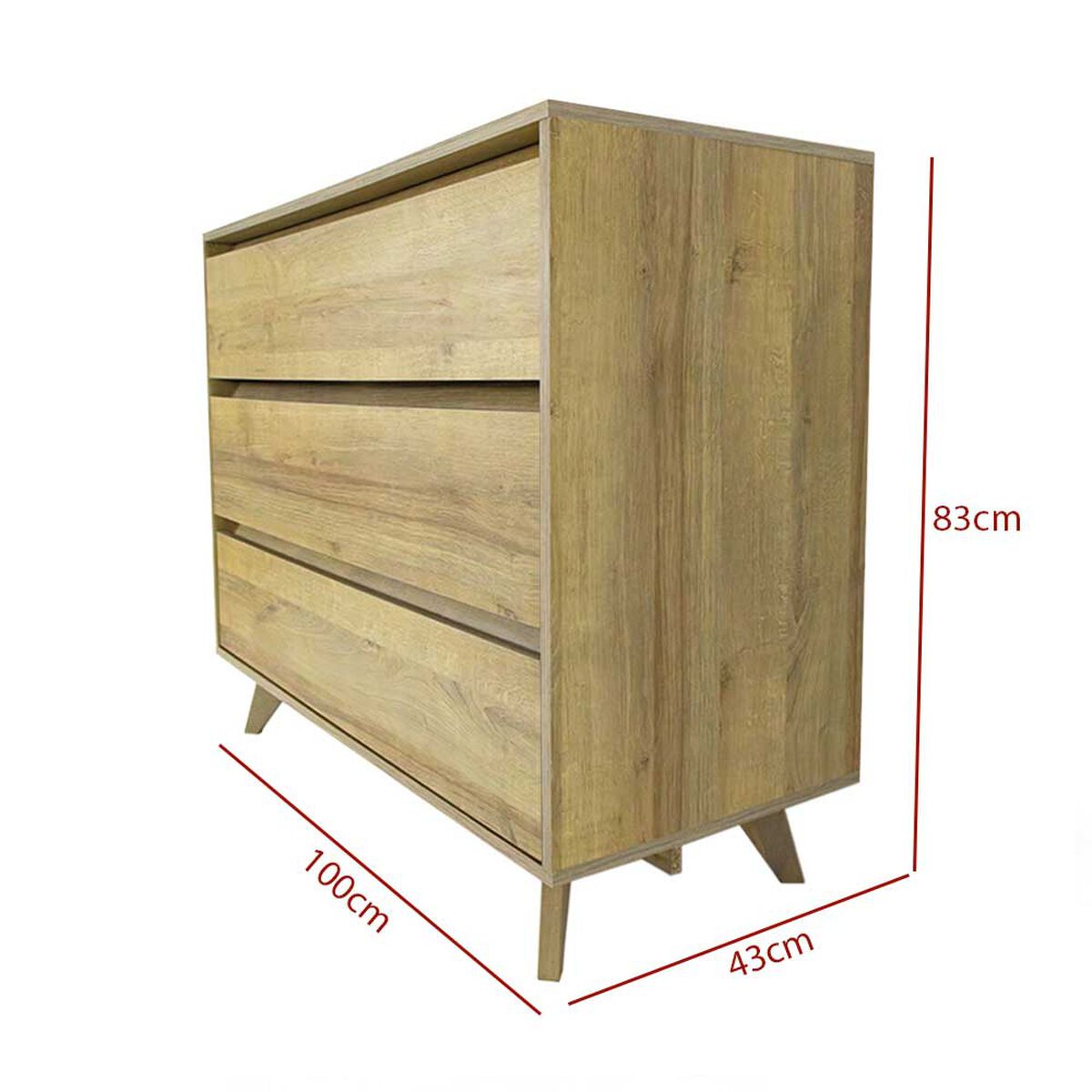 C&oacute;moda Home Mobili Eda 3 Cajones