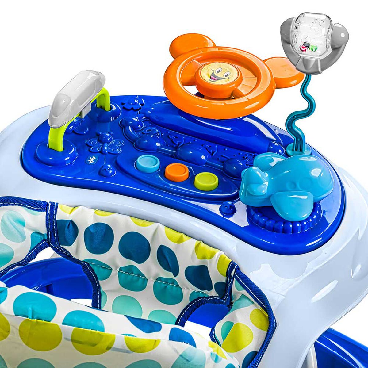 Andador Caminador con Bluetooth Azul Bebeglo