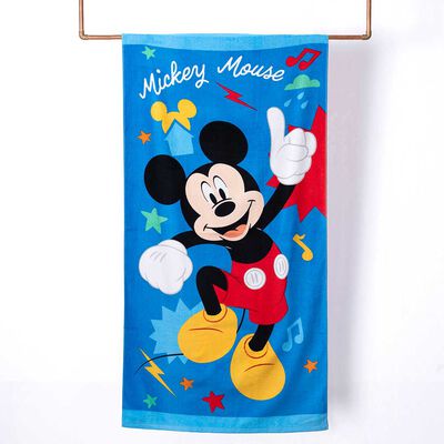Toalla de Playa Infantil Disney Musical Mickey 70 x 140 cm