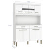 Kit Cocina Vekkahome Laura 8 Puertas Blanco