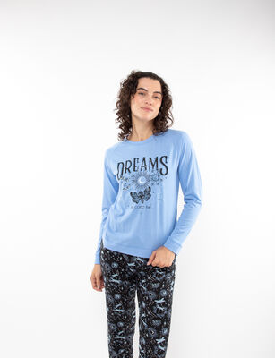 Imagen 1 del producto Polera de Pijama Mujer Icono Negro