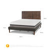 Cama Europea CIC Curve King Balance + Respaldo Baker