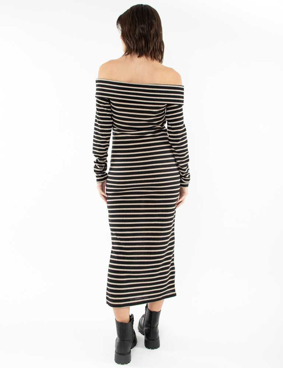 Vestido Slim Bardot Mujer Icono