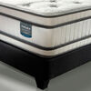 Cama Europea Flex 1.5 Plazas Majesty + Respaldo Colonia