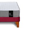 Cama Europea Latam Home Full Zen Best Tela Velvet Burdeo