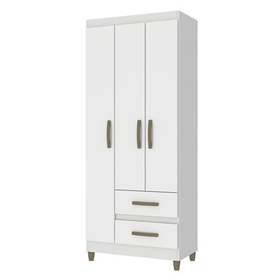 Imagen 2 del producto Clóset Vekkahome Porto 3 Puertas 2 Cajones Blanco