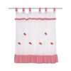 Cortina de Cocina Mashini Velo Bordado  Flores 120 x 125 cm