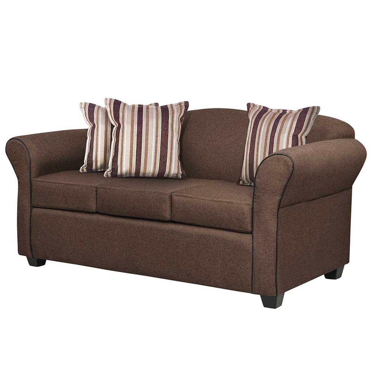 Juego de Living Innovamuebles Ducal Sofá 3 Cuerpos + Dos Sillones 1 Cuerpo Chocolate