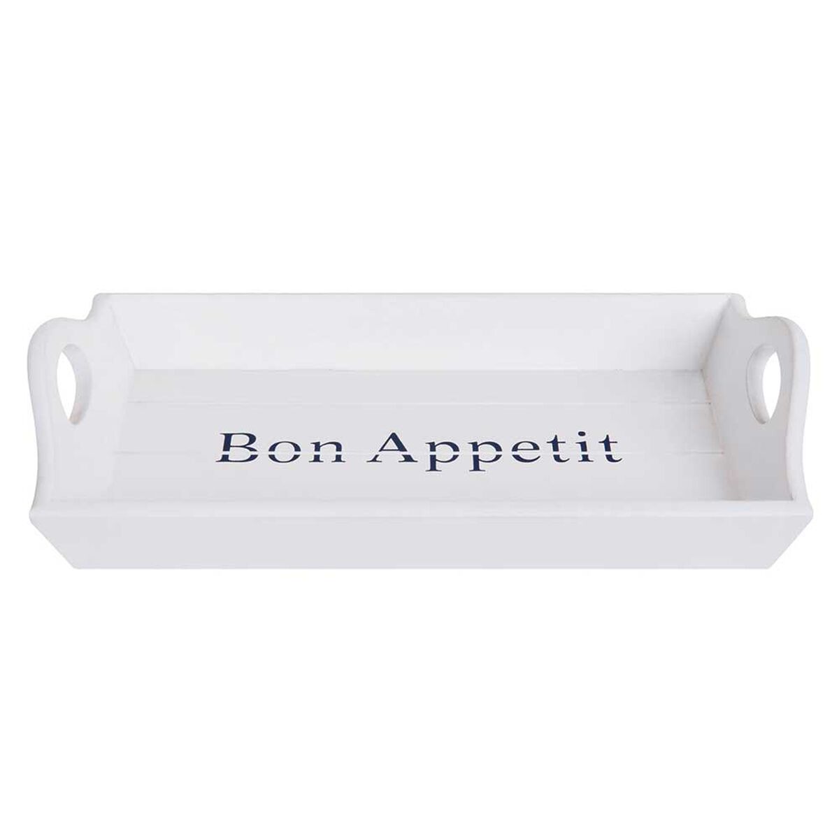 Bandeja Madera Vgo Bon Appetit Rectangular 22 x 15 cm Blanco