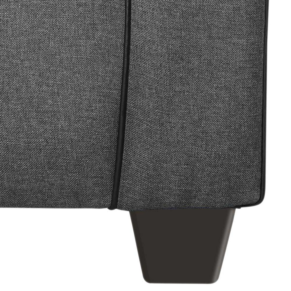 Sofá Innovamuebles Ducal Tela 3 Cuerpos Gris Oscuro