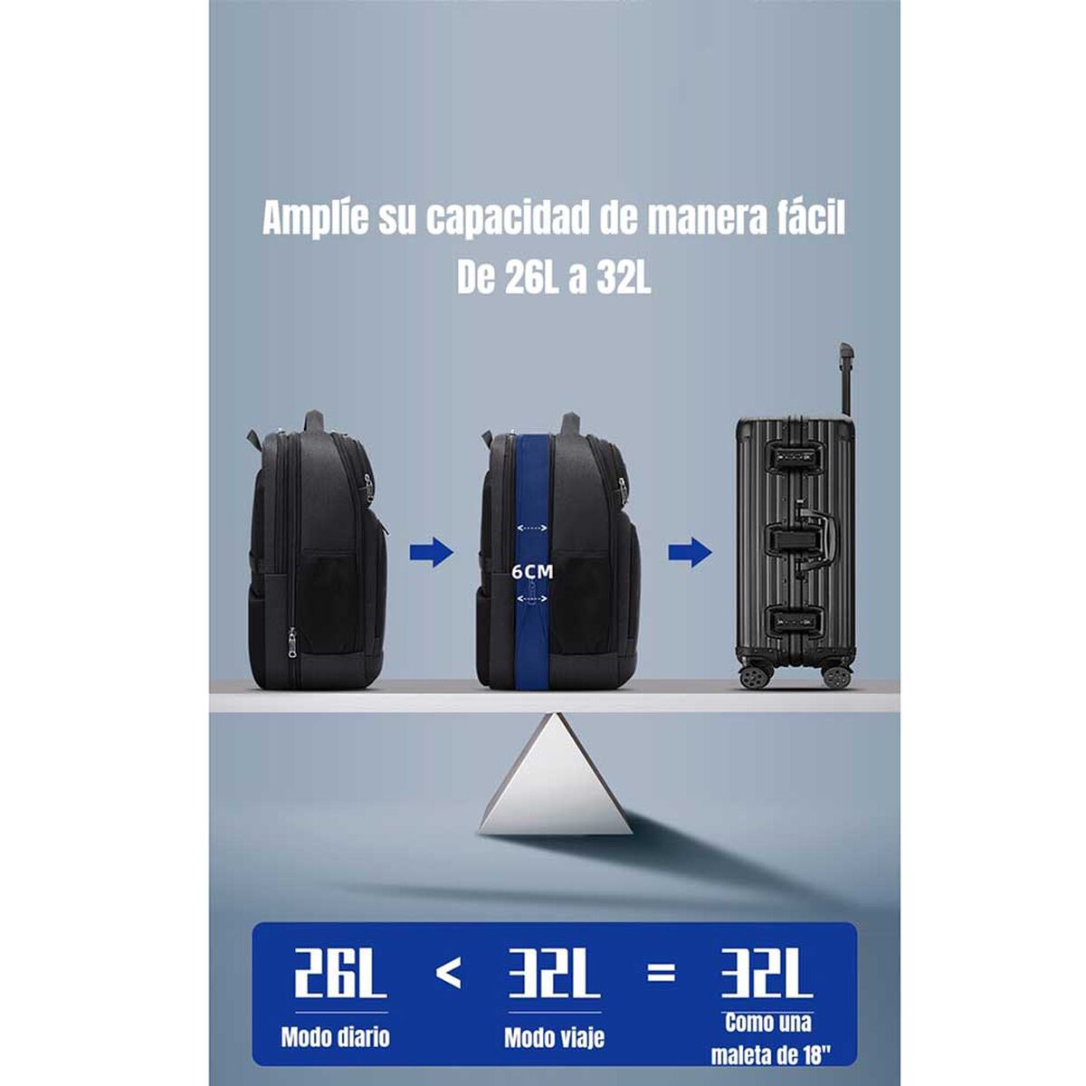 Mochila Computación LuBabycas Office 16" 32 lts.
