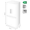 Refrigerador No Frost Daewoo RF B31DF 304 lt
