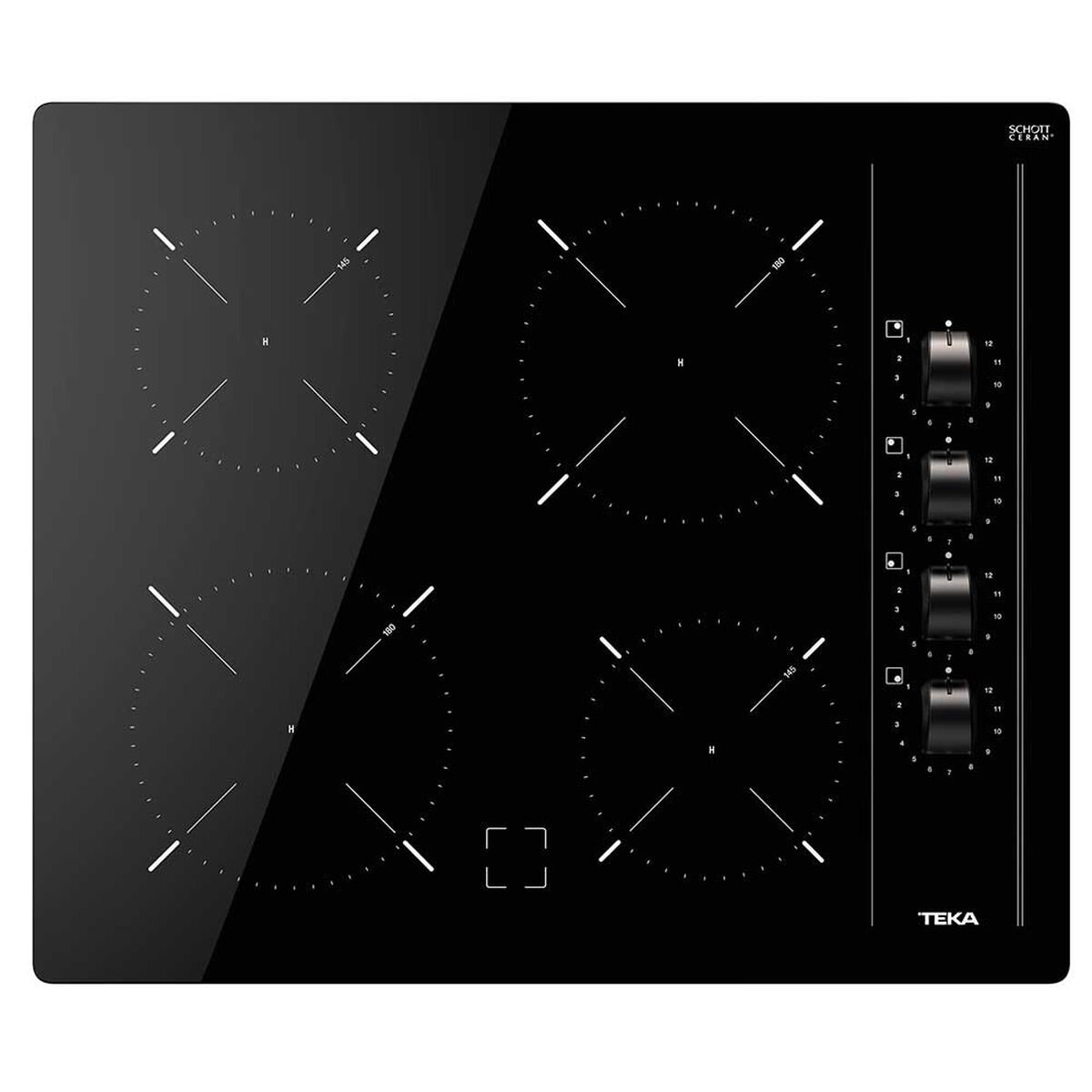 Encimera Eléctrica Teka TBC 64000 BK  4 Quemadores