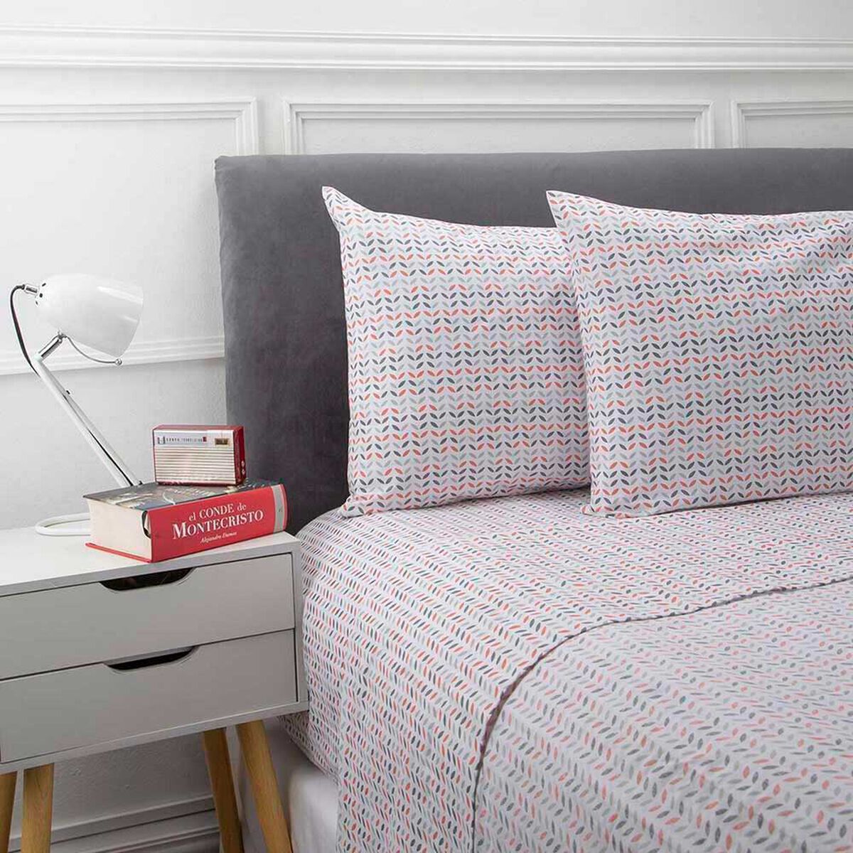 Juego de S&aacute;banas Casanova 144 Hilos King Leaf