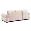 Sof&aacute; Seccional Living Factory Oregon 4 Cuerpos Beige