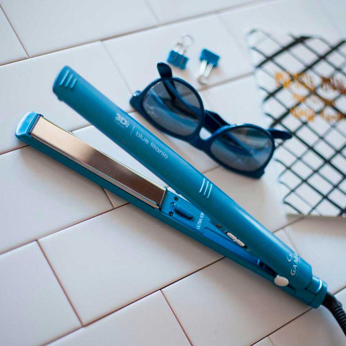 Alisador Gama Elegance 3D Blue Titanio