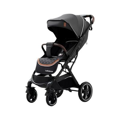 Coche de Paseo con Cubre Pies LuBabycas Negro