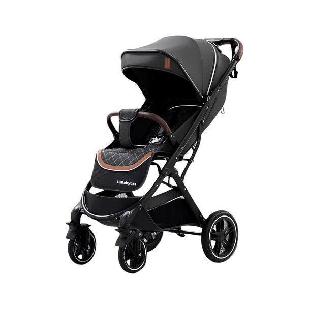 Coche de Paseo con Cubre Pies LuBabycas Negro