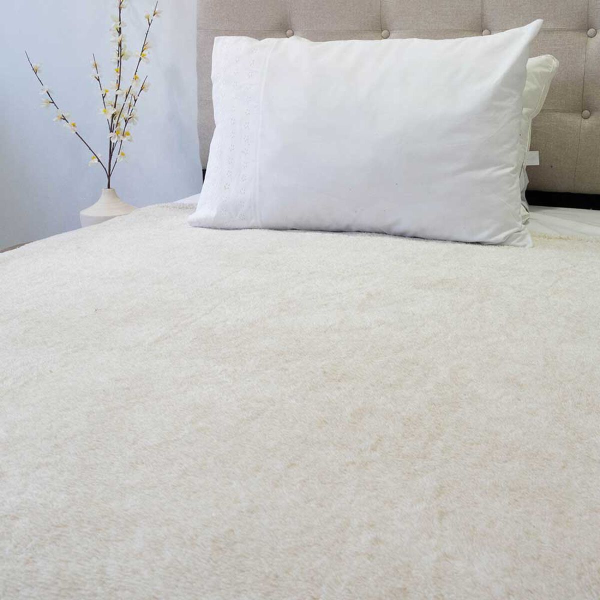 Frazada Poliéster Doral 1,5 Plazas Deluxe Beige