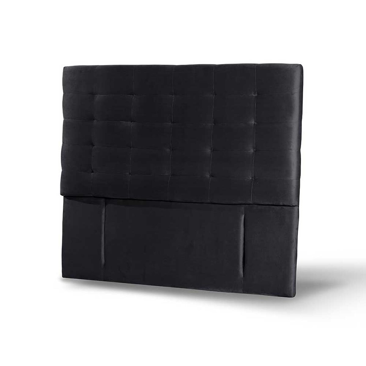 Respaldo Latam Home King Napoles Tela Velvet Negro