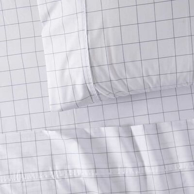 Imagen 2 del producto Juego de Sábanas Estampado SoHome 180 Hilos 1,5 Plazas Blanc Marengo