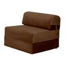 Sof&aacute; Cama Latam Home Velvet Siena 1 Cuerpo Chocolate